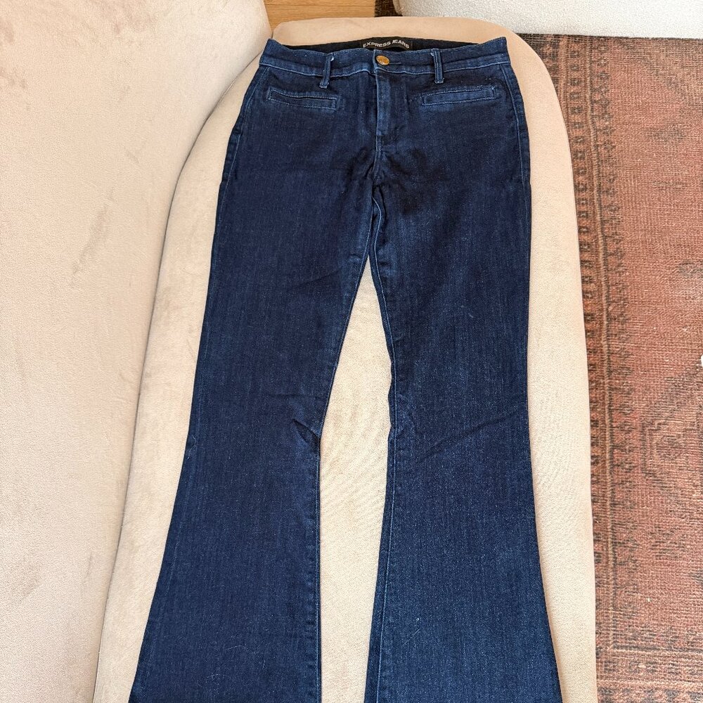 Express Slim Flare High Rise Jeans Size 4